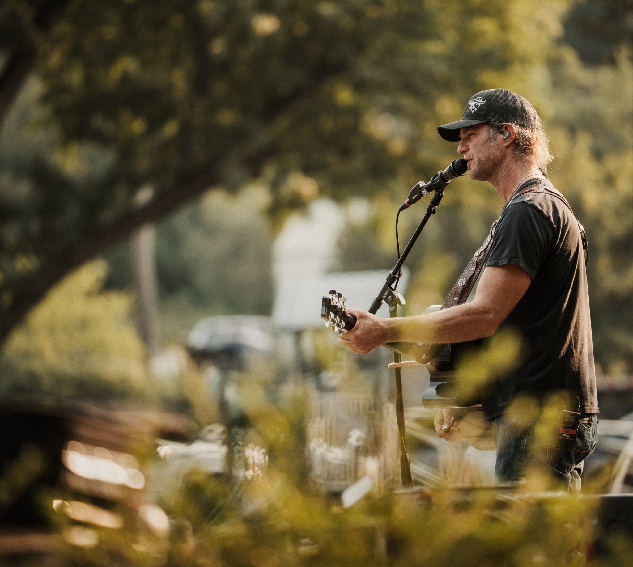 A guitarist in a quiet editorial moment
